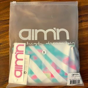 AIM’N ZEBRA MINT/ PINK LEGGINGS